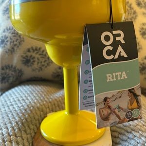 ORCA 'Rita' Insulated Metal Margarita Tumbler, Margarita Glass For Cocktails